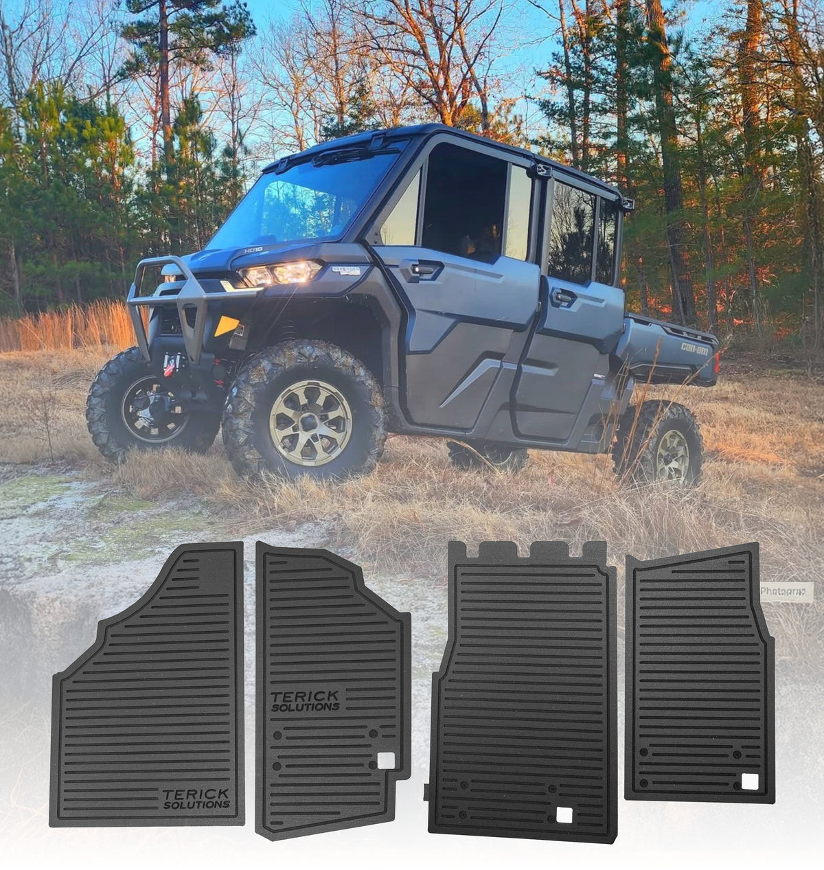 Can-Am Defender Rubber Floor Mats