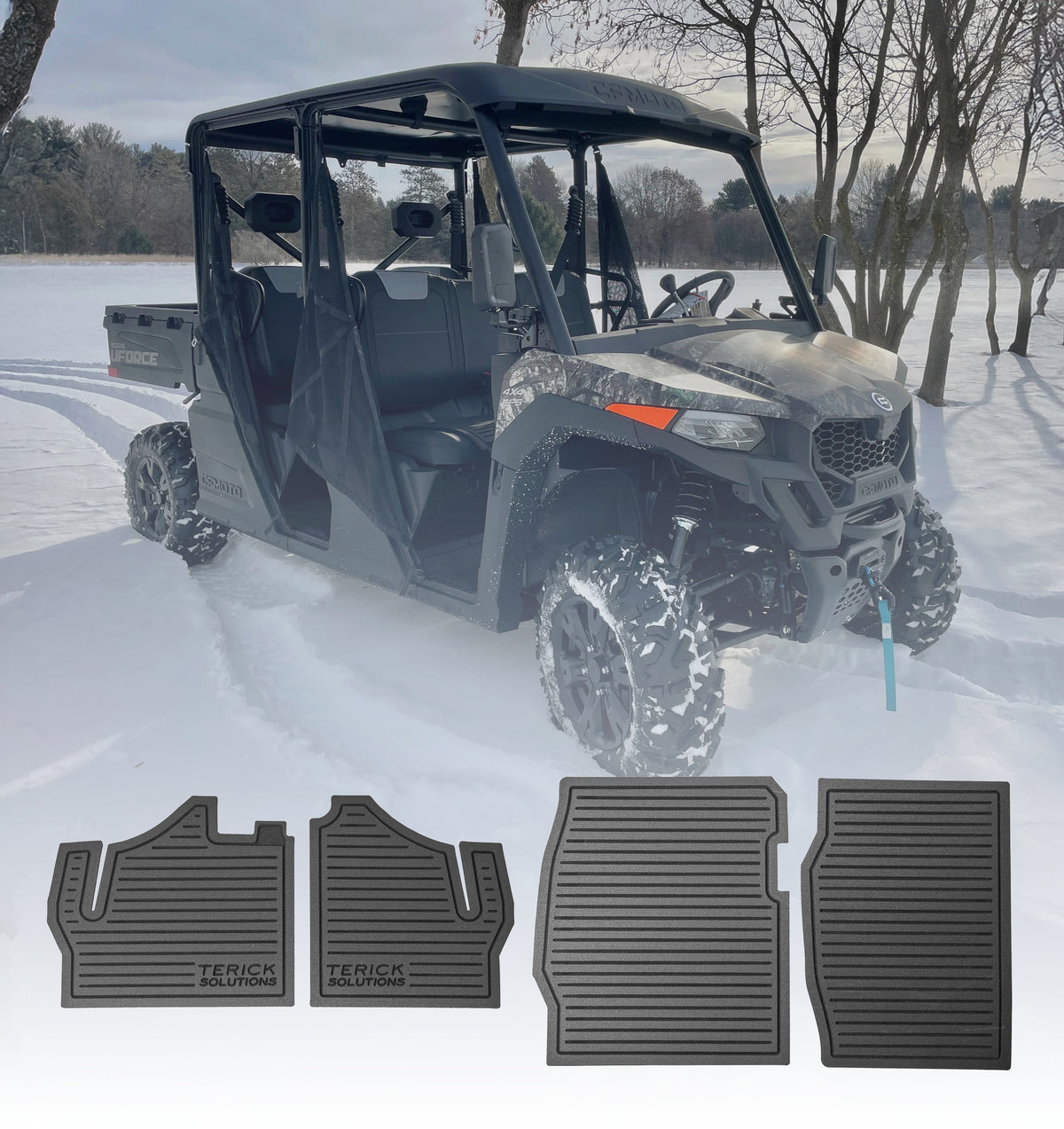 CFMOTO UFORCE 800XL Rubber Floor Mats