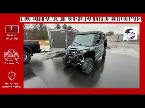 Kawasaki Ridge Crew Rubber Floor Mats
