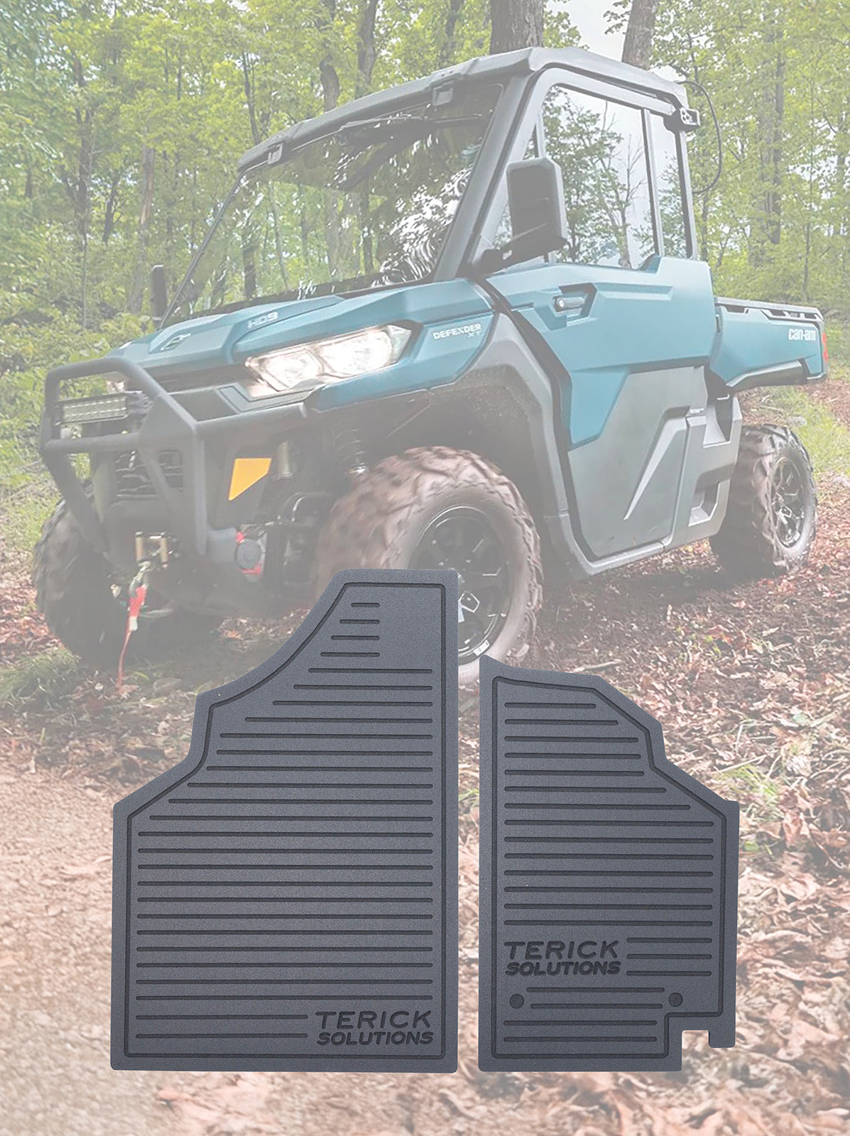 Can-Am Defender HD11 Rubber Floor Mats