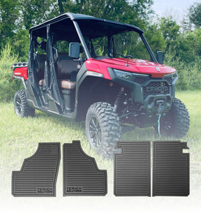 rubber tree floor mats CFMOTO U10 XL PRO Rubber Floor Mats 4 Door 6 Seater