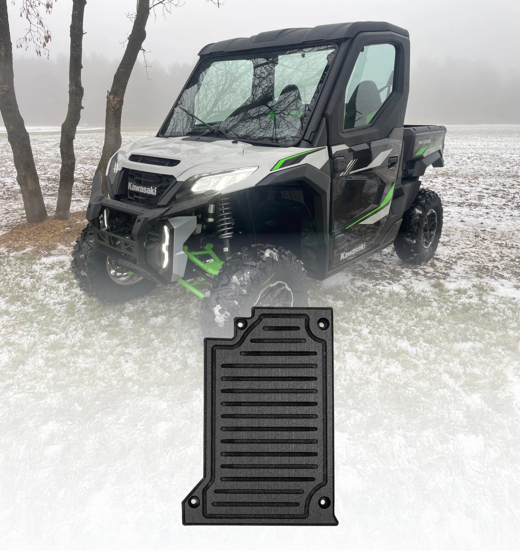 Kawasaki Ridge 2 Door Rubber Floor Mats (ALL MODELS)