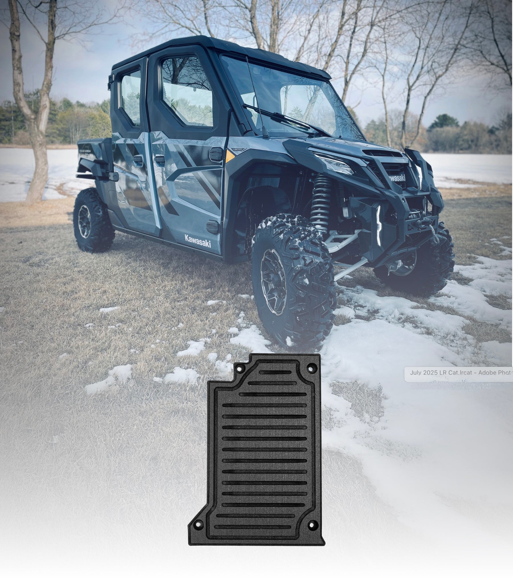 rubber tree floor mats Kawasaki Ridge Crew Rubber Floor Mats