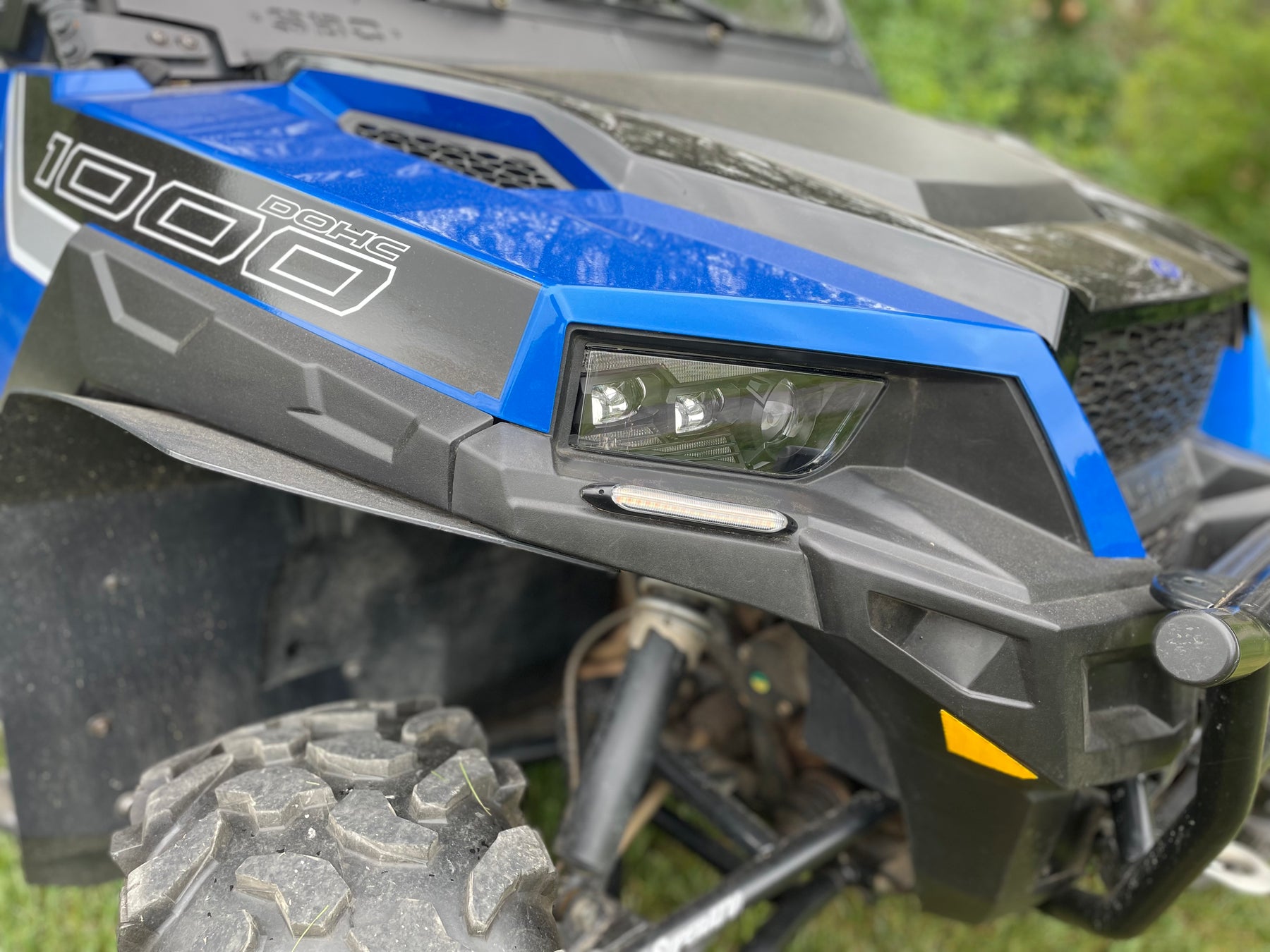 DOT Approved GENERAL/RZR LED Headlight High/Low Beam Turn Signals and DRL for UTV ATV 2014-Current Polaris General RZR XP Turbo 1000 900s